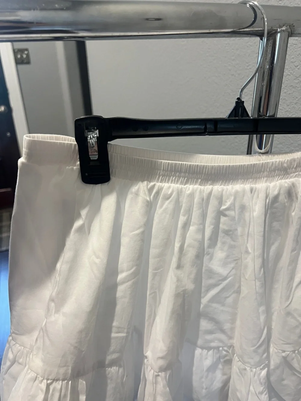 Steve Madden White Tiered Ruffle Skirt - Picture 3 of 6